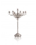 Candelabro Trabalhado 7 Velas Prata Apolo 73cm