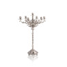 Candelabro Trabalhado p/ 7 Velas Prata Apolo 73cm