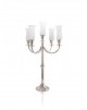 Candelabro Liso p/ 5 Velas Prata Apolo 73cm