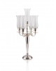 Candelabro Apolo p/ 5 Velas Prata Apolo 55cm