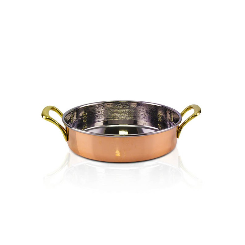 Caçarola Fundo Reto 2 Alças Cobre Apolo Ø21 x 5cm