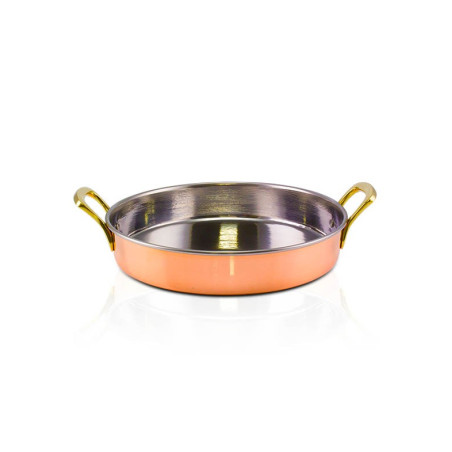 Caçarola Fundo Reto 2 Alças Cobre Apolo Ø27 x 6cm