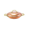 Panela Paellera com Alças e Tampa Cobre Apolo Ø21 x 7cm
