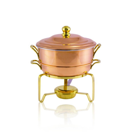 Rechaud c/ Banho Maria em Cobre Apolo 2L