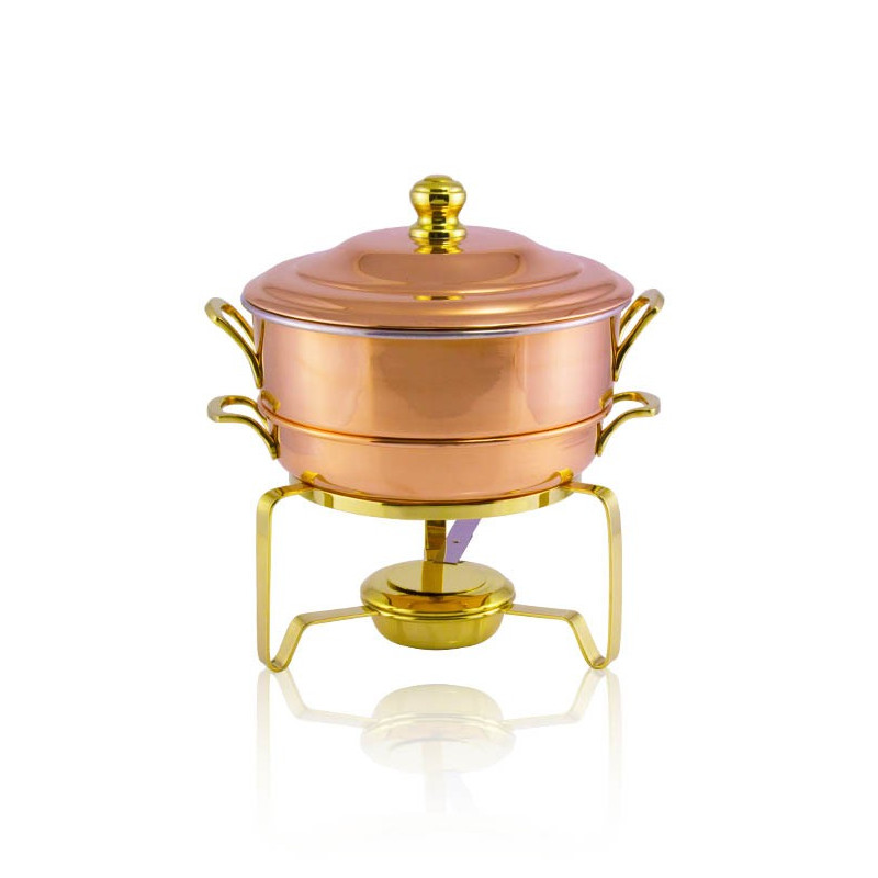 Rechaud c/ Banho Maria em Cobre Apolo 4L