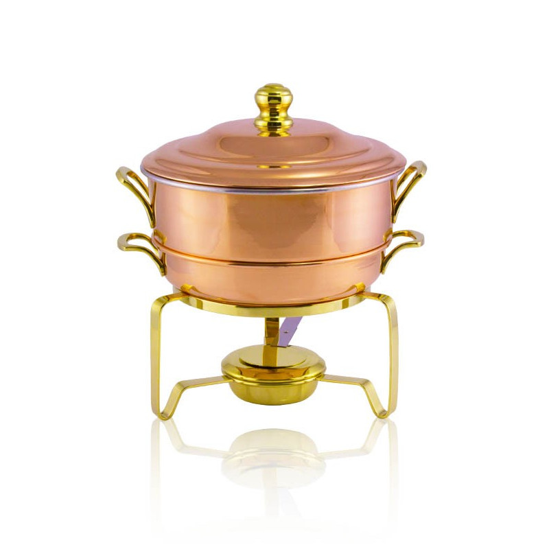 Rechaud c/ Banho Maria em Cobre Apolo 10L