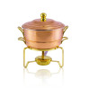 Rechaud c/ Banho Maria em Cobre Apolo 10L