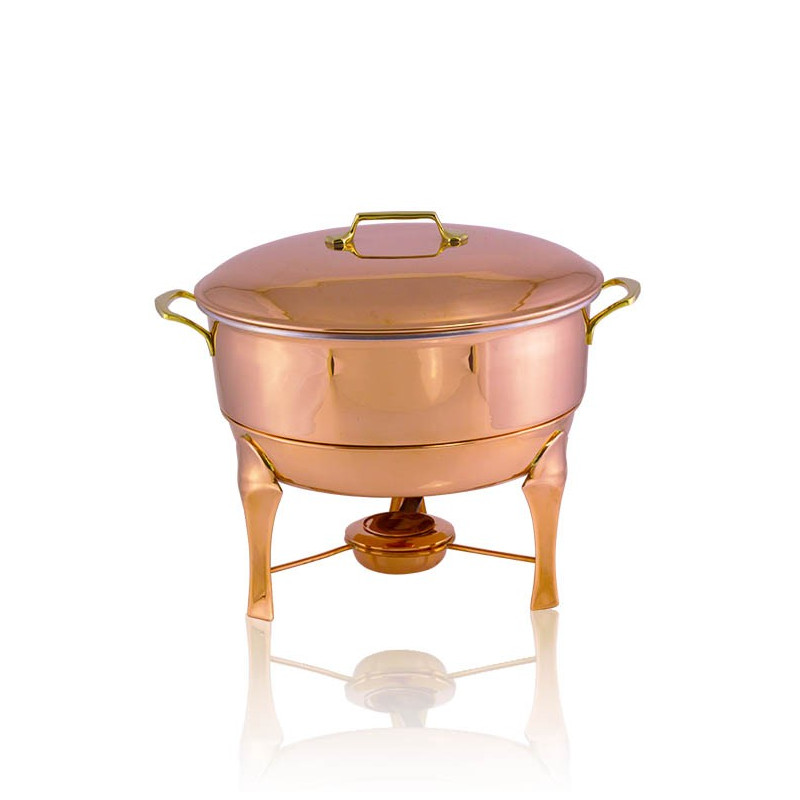 Rechaud Banho Maria Reto em Cobre Apolo 18L