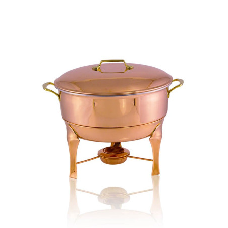 Rechaud Banho Maria Reto em Cobre Apolo 18L
