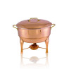 Rechaud Banho Maria Reto em Cobre Apolo 18L