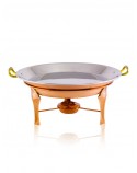 Rechaud Banho Maria com Paellera em Cobre Apolo Ø55 x 28,5cm