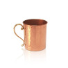 Caneca Martelada em Cobre com Alça Dourada