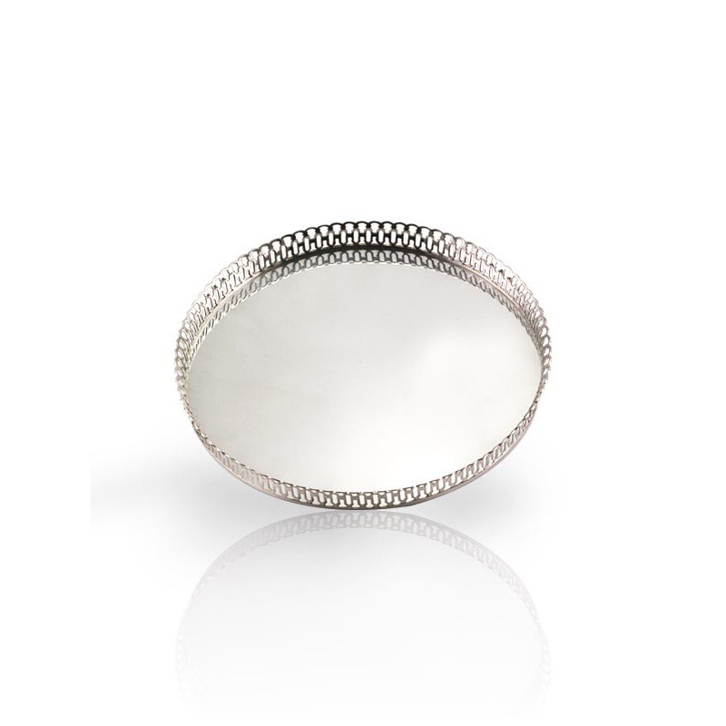 Bandeja Red. c/ Grade Alta Prata Apolo Ø40cm Bandeja Red. c/ Grade Alta Prata Apolo Ø40cm
