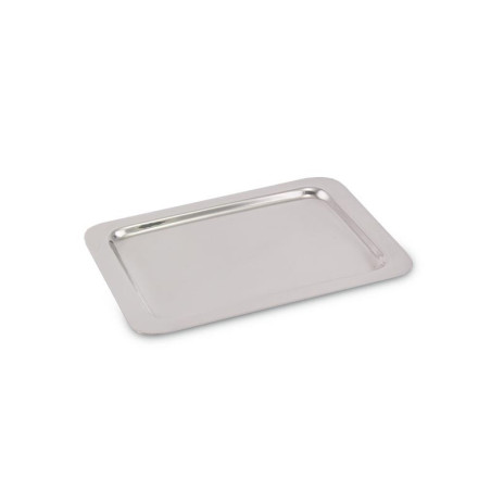 Bandeja Retangular Lisa Prata Apolo 20x16cm