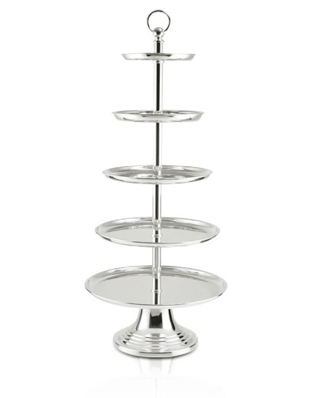 Doceira com 5 Andares em Prata