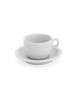 Xícara Café com Pires Hotel Porcelana Branca Geni 75ml