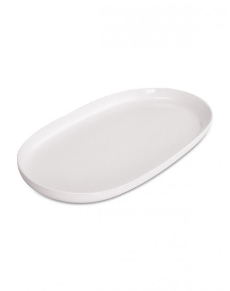 Prato Oval médio Porcelana Branca 65cm