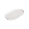 Prato Oval médio Porcelana Branca 65x37x5cm