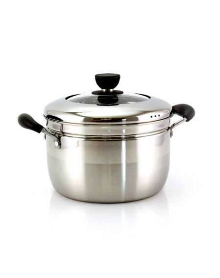 Panela de Cozinhar a Vapor Inox 5 Litros