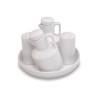 Conjunto Galheteiro Porcelana Geni 5 Peças