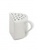 Queijeira Triangular Porcelana Branca Geni 9cm