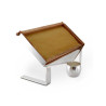 Suporte Favo Mel com Pote Prata Apolo 47x30x29cm