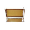 Suporte Favo Mel com Bandeja Prata Apolo 48x16x30cm