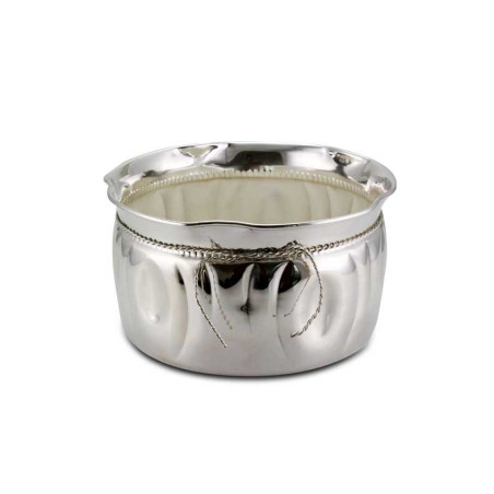 Centro de Mesa Cachepot grande Prata Apolo 35x20cm