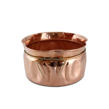 Centro de Mesa Cachepot grande Cobre Apolo 35x20cm