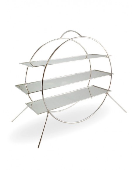 Roda Gigante Prata Apolo 66x73x23cm - Ø60cm