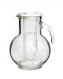 Jarra de Vidro Kufra com Tampa branca 2,0L Bormioli