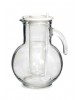 Jarra de Vidro Kufra com Tampa branca 2,0L Bormioli
