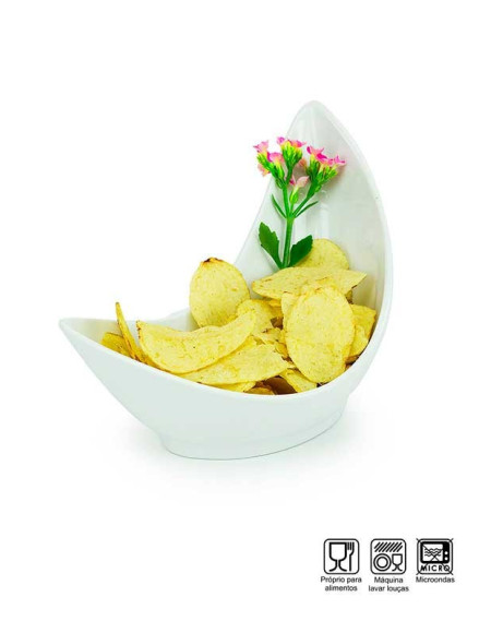 Pote Bowl Formato Concha Melamina Profissional 24cm