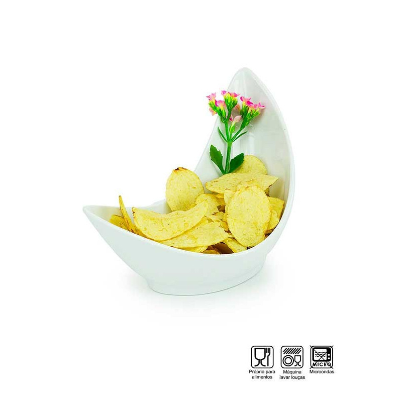 Pote Bowl Formato Concha Melamina Profissional 24cm