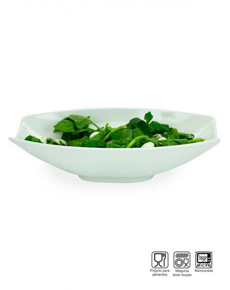 Saladeira Baixa Oval média Melamina Profissional 41cm