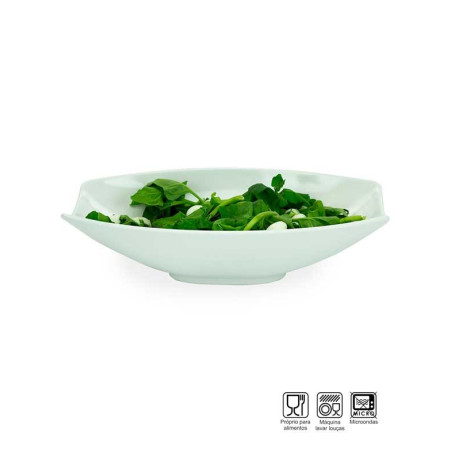 Saladeira Baixa Oval média Melamina Profissional 41cm