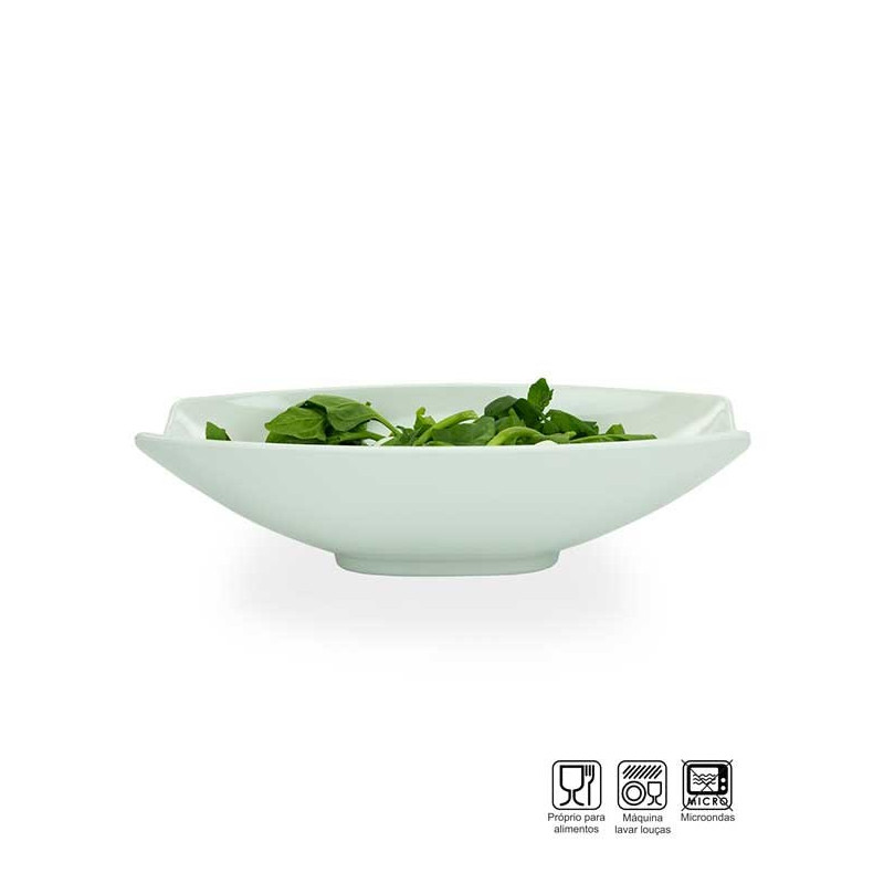 Saladeira Baixa Oval grande Melamina Profissional 46cm