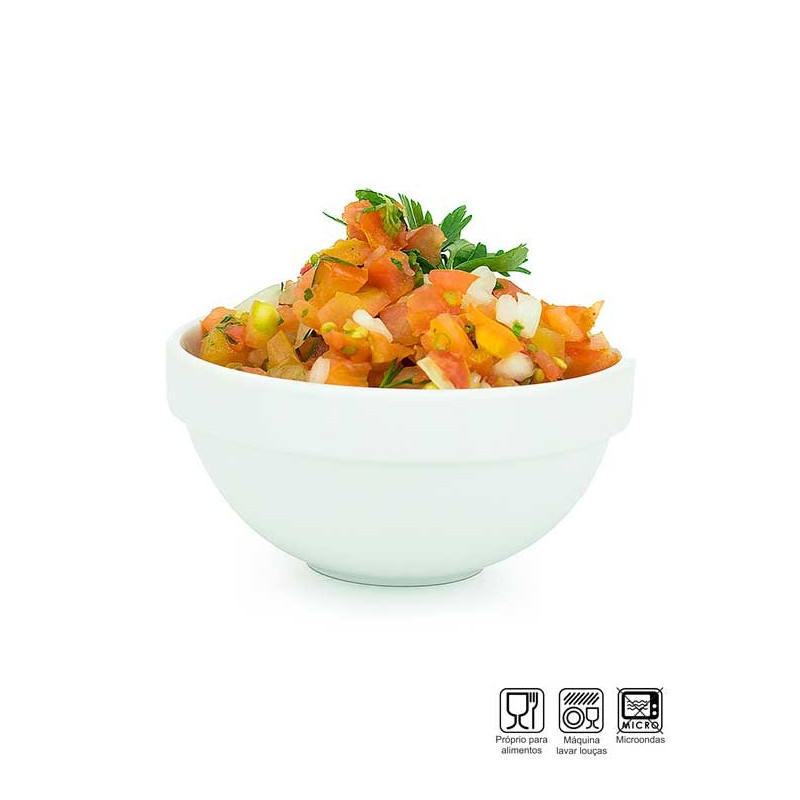 Saladeira Redonda Alta Melamina Profissional Ø11cm