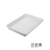 Travessa Retangular Funda pequena Melamina Profissional 23cm