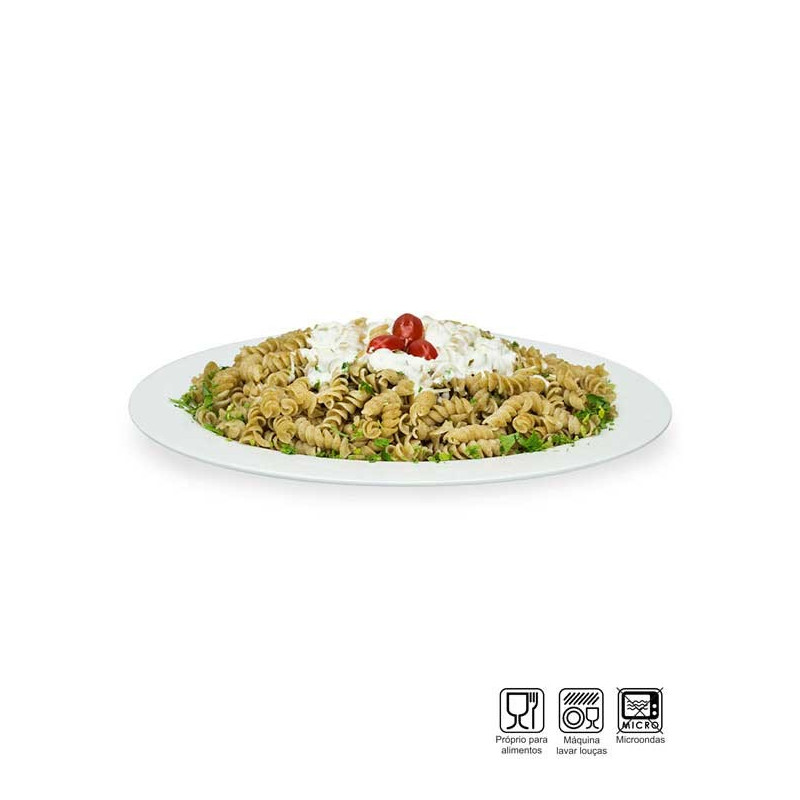 Travessa Rasa Tradicional Melamina Profissional Ø35cm