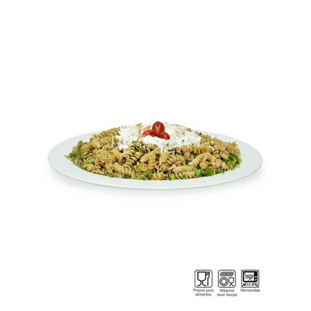 Travessa Rasa Tradicional Melamina Profissional Ø35cm