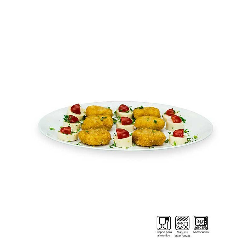 Prato Oval Raso Melamina Profissional 31cm