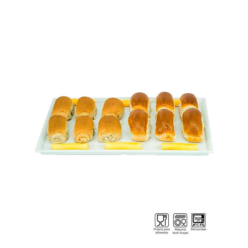 Bandeja Retangular Melamina Profissional 42cm