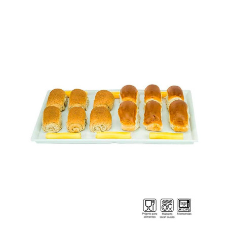 Bandeja Retangular Melamina Profissional 42cm