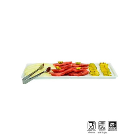 Bandeja Retangular Melamina Profissional 51cm