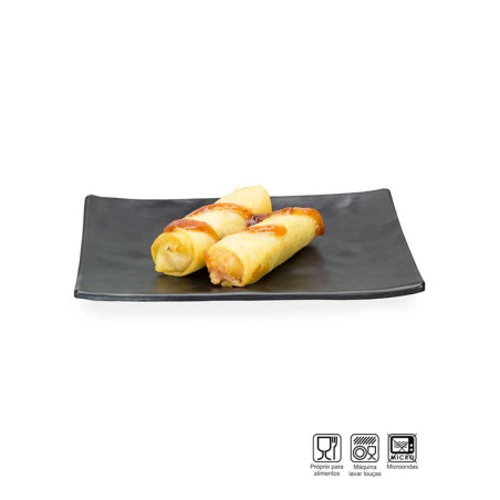 Travessa Sushi-Sashimi Retangular Melamina Profissional 20cm