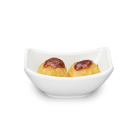 Tigela Retangular Finger Food Melamina Profissional 10cm