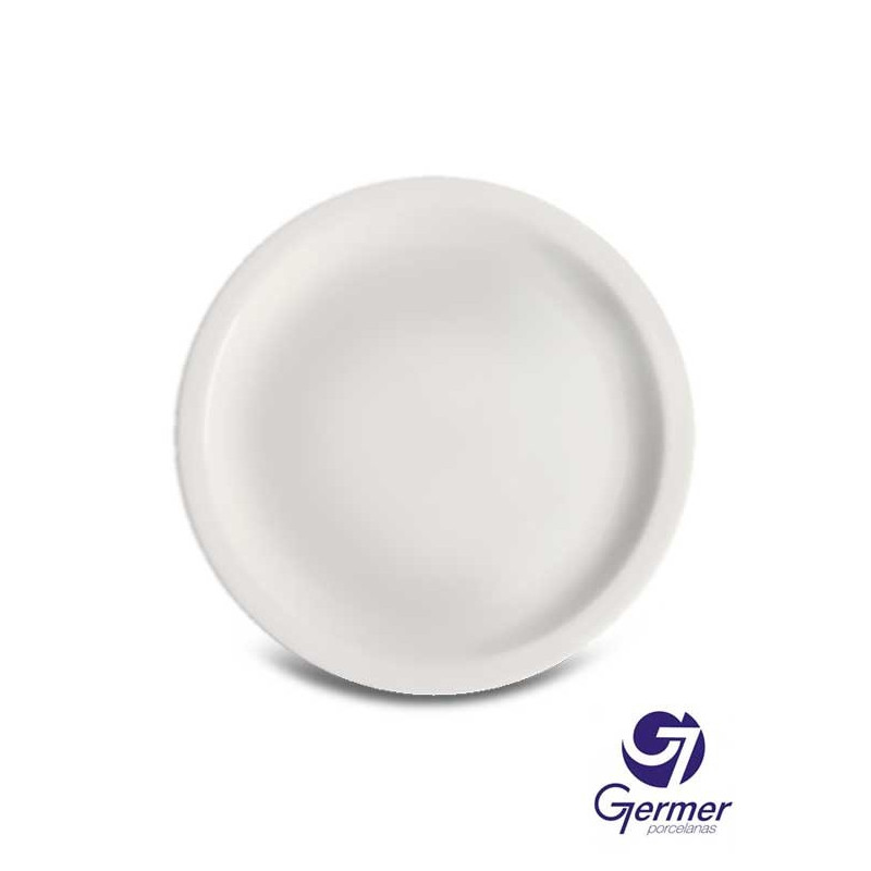Prato Raso Iguaçu Porcelana Branca Germer Ø26cm