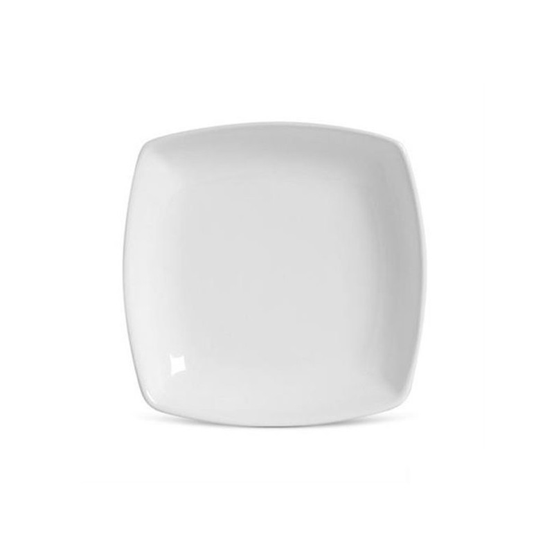 Prato Fundo Square Porcelana Branca Germer 18cm