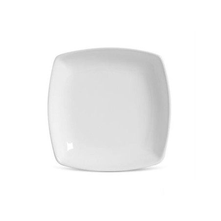 Prato Fundo Square Porcelana Branca Germer 18cm